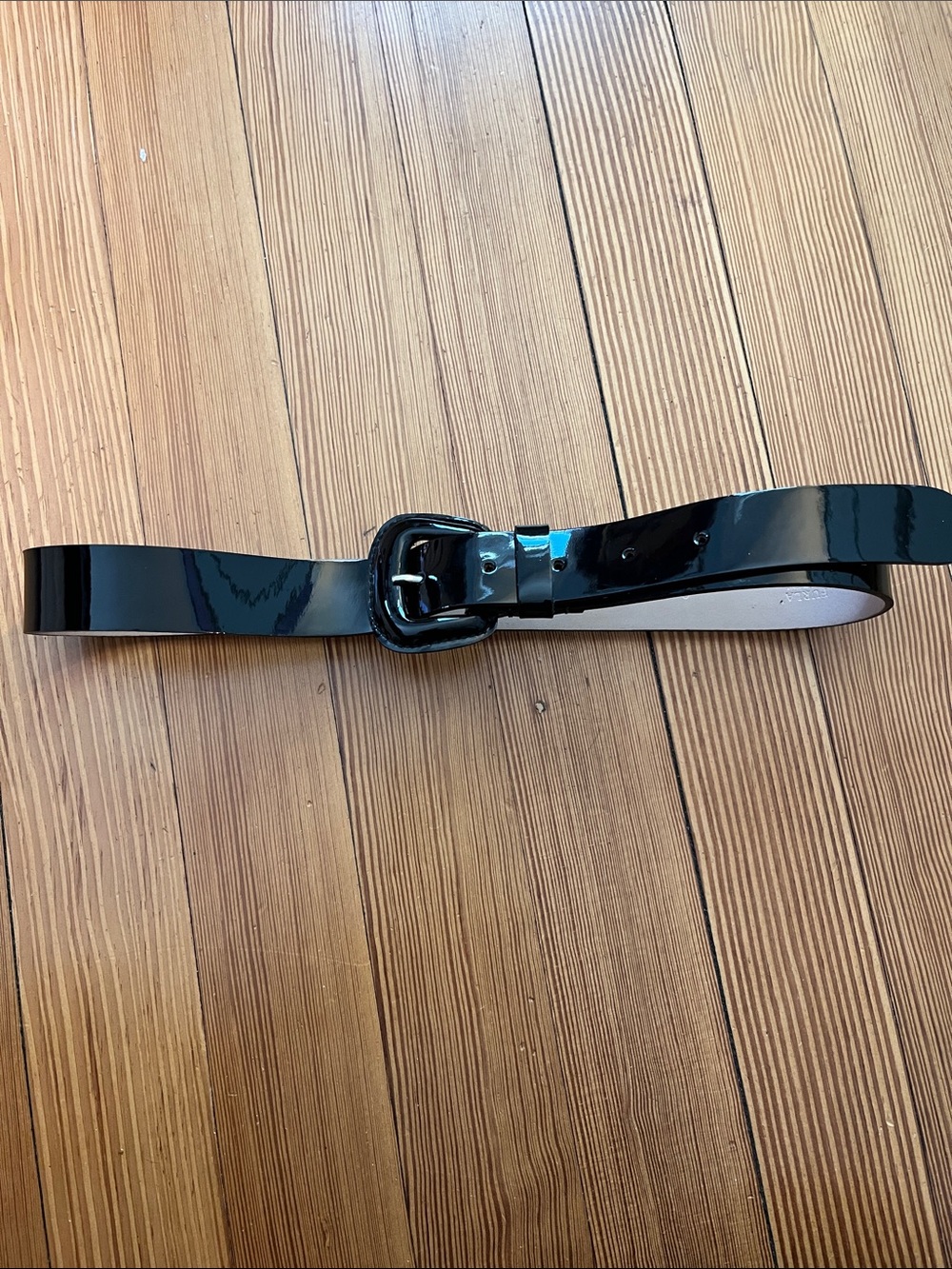 Furla Black Patent Leather Belt